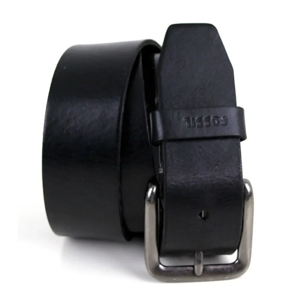 Fossil SADDLE BLACK GENUINE LEATHER 1.5
